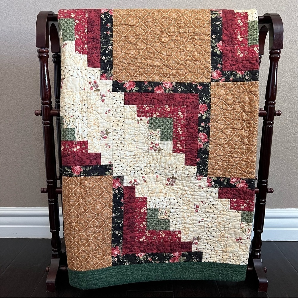 58”x80” Handmade Patchwork Cotton Quilt